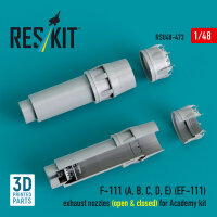 F-111 (A, B, C, D, E) (EF-111) exhaust nozzles (open...