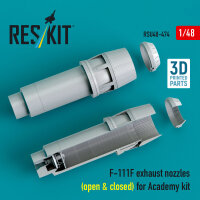 F-111F exhaust nozzles (open & closed) for Academy...