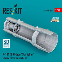 F-104 (S, G-late) Starfighter exhaust nozzle for Kinetic...