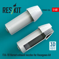 F/A-18 Hornet exhaust nozzles for Hasegawa kit (3D Printed)