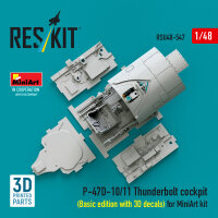 P-47D-10/11 Thunderbolt cockpit (Basic edition with 3D...