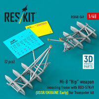 Mi-8 Hip weapon mounting frame with BD3-57KrV for...