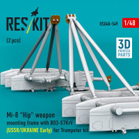 Mi-8 Hip weapon mounting frame with BD3-57KrV for...