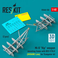 Mi-8 Hip weapon mounting frame with BD3-57KrV for...