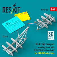 Mi-8 Hip weapon mounting frame with BD3-57KrV for Zvezda...