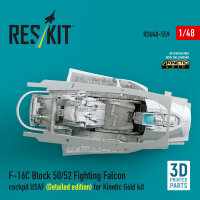 F-16C Block 50/52 Fighting Falcon cockpit USAF (Detailed...