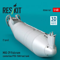 MiG-29 Fulcrum centerline PTB-1500 fuel tank (1 pcs) (3D Printed)