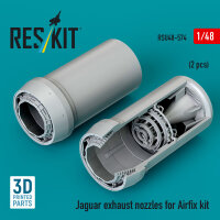 Jaguar exhaust nozzles for Airfix kit (3D Printed)