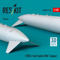 1200 L fuel tanks RAF Jaguar (2 pcs) (3D Printed)
