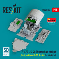 P-47D-26-28 Thunderbolt cockpit (Basic edition with 3D...