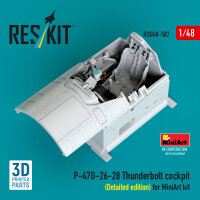 P-47D-26-28 Thunderbolt cockpit (Detailed edition) for...