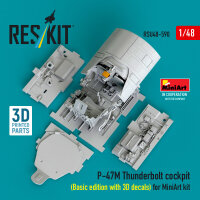 P-47M Thunderbolt cockpit (Basic edition with 3D decals)...