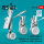 F-4B/N Phantom II landing gear with weighted wheels set (Metal + 3D Printed) for Academy