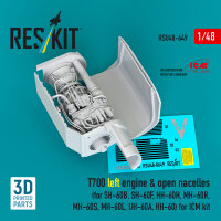 T700 left engine & open nacelles (for SH-60B, SH-60F,...