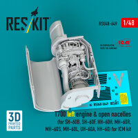 T700 left engine & open nacelles (for SH-60B, SH-60F,...