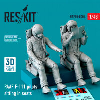 RAAF F-111 pilots sitting in seats (2 pcs) (3D Printed)