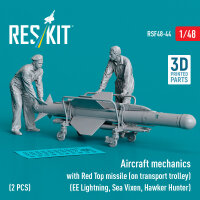 Aircraft mechanics with Red Top missile (on transport...
