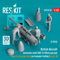 British Aircraft mechanics with SUU-23 20mm gun pod (open...