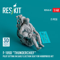 F-105D Thunderchief pilot sitting in early ejection seat...