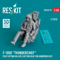 F-105D Thunderchief pilot sitting in late ejection seat...