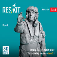 Rafale (C, M) male pilot (in a standing position - type...