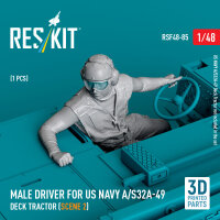 Male driver for US NAVY A/S32A-49 Deck Tractor (scene 2)...
