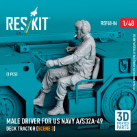 Male driver for US NAVY A/S32A-49 Deck Tractor (scene 3)...