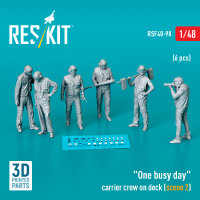 One busy day carrier crew on deck (scene 2) (6 pcs) (3D...