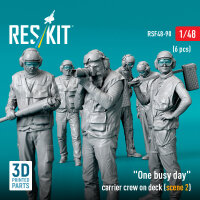 One busy day carrier crew on deck (scene 2) (6 pcs) (3D...