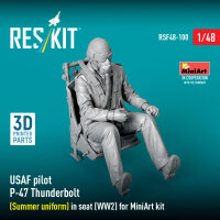 USAF pilot P-47 Thunderbolt (Summer uniform) in seat...
