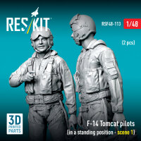 F-14 Tomcat pilots (in a standing position - scene 1) (2...
