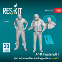 A-10? Thunderbolt II pilot and airman (in a standing...