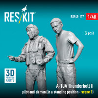 A-10? Thunderbolt II pilot and airman (in a standing...