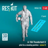 A-10A Thunderbolt II pilot (in a standing position -...