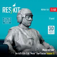 Male driver for A/S-32A-31A Mule Tow Tractor (scene 1) (1 pcs) (3D Printed)