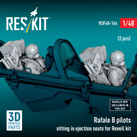 Rafale B pilots sitting in ejection seats for Revell kit (2 pcs) (3D Printed)