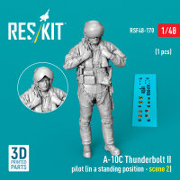 A-10C Thunderbolt II pilot (in a standing position -...