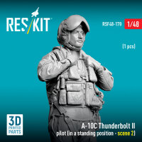 A-10C Thunderbolt II pilot (in a standing position -...