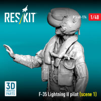 F-35 Lightning II pilot (scene 1) (3D Printed)