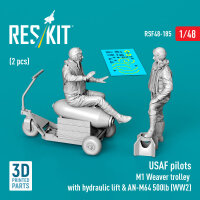 USAF pilots (2 pcs) & M1 Weaver trolley with...