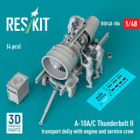 A-10A/C Thunderbolt II transport dolly with engine and...