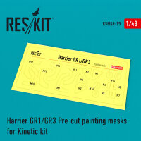 Harrier GR1/GR3 Pre-cut painting masks for Kinetic kit