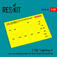 F-35A Lightning II pre-cut painting masks for Kitty...