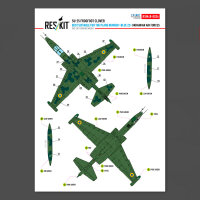 Su-25 Frogfoot Clover (best suitable for the plane number “blue 22”) Ukrainian Air Forces (Pre-cut painting masks )