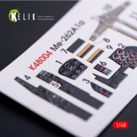 ME-262A1 interior 3D decals for Tamiya kit