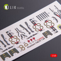 F-4 (B,N) Phantom II interior 3D decals for Academy kit