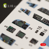 F/A-18A Hornet interior 3D decals for Kinetic kit