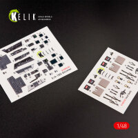 EA-18G Growler interior 3D decals for MENG kit