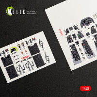 F-16I Sufa interior 3D decals for Kinetic kit