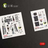 MiG-29A (9-12) Fulcrum interior 3D decals for GWH kit